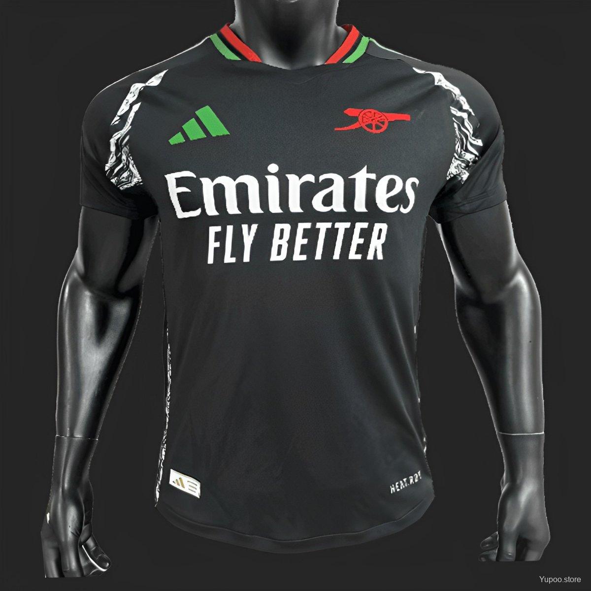 Camiseta de fútbol Arsenal 2024/25 VISITANTE MANGA CORTA VERSION JUGADOR